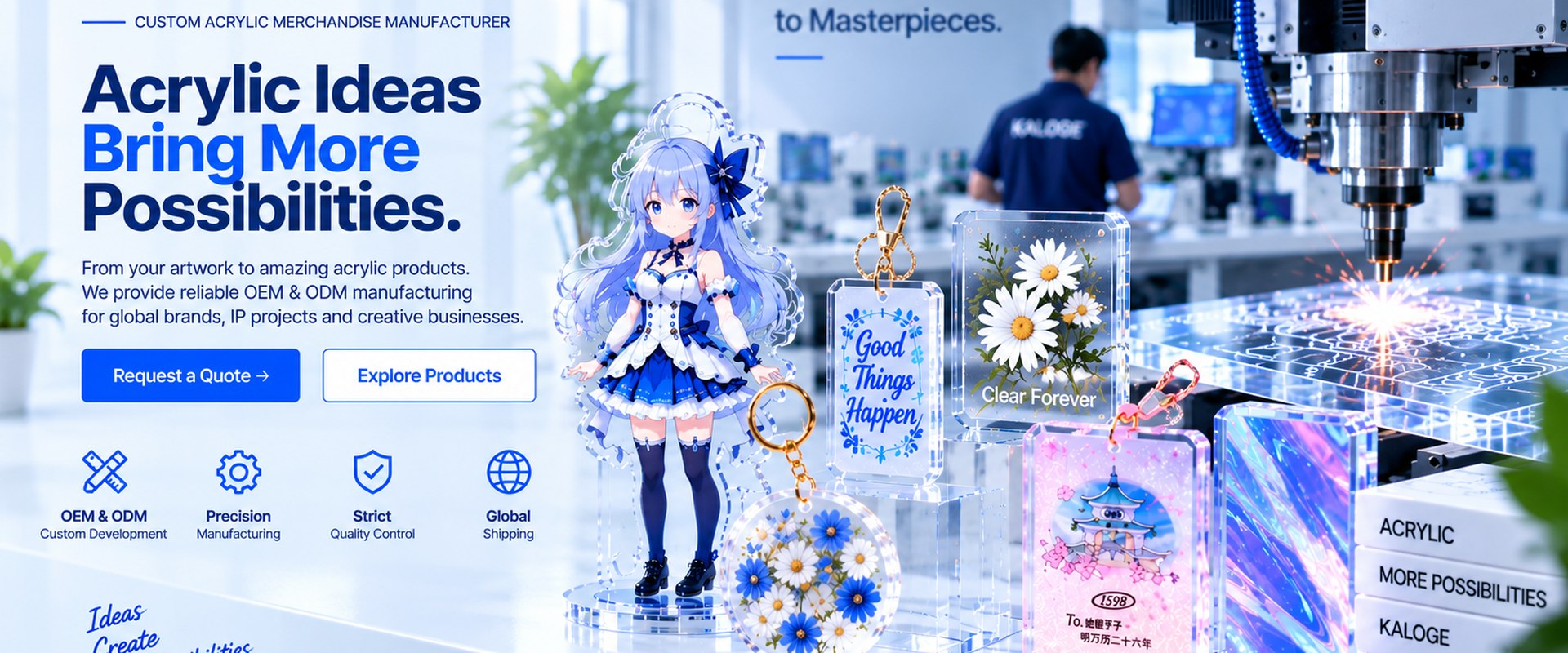 Custom Acrylic Merchandise Manufacturer