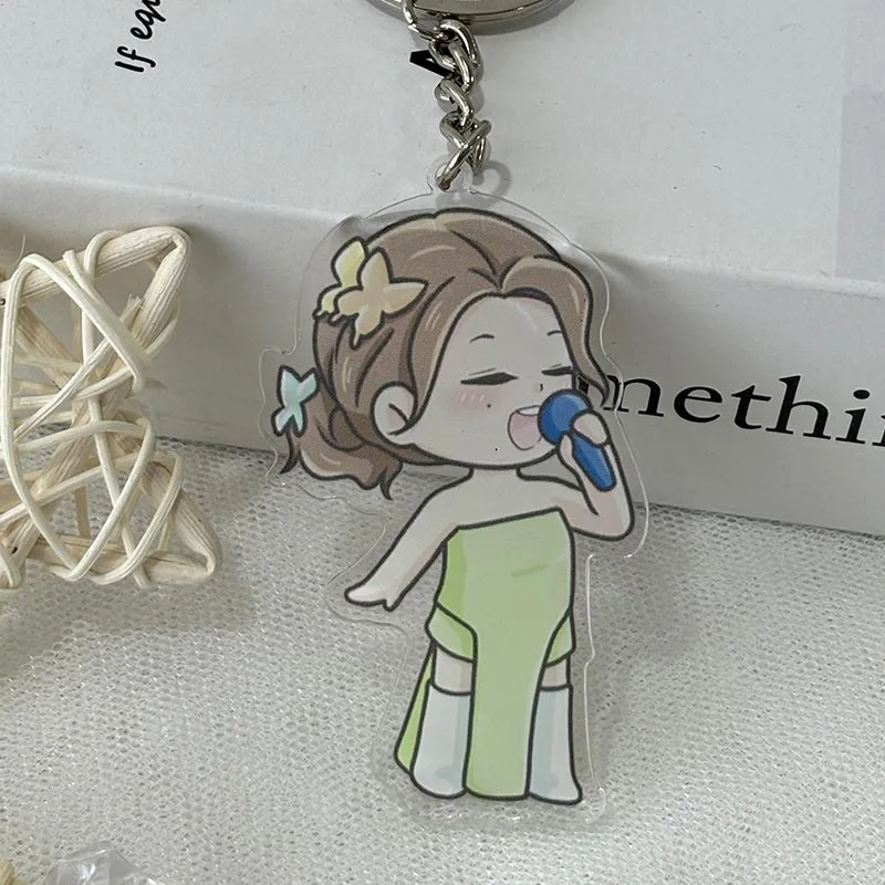 Colored Acrylic Keychains